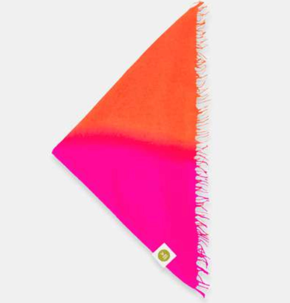Von Goat Bandana Neon Pink / Orange Franse