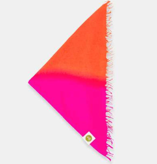Von Goat Bandana Neon Pink / Orange Franse