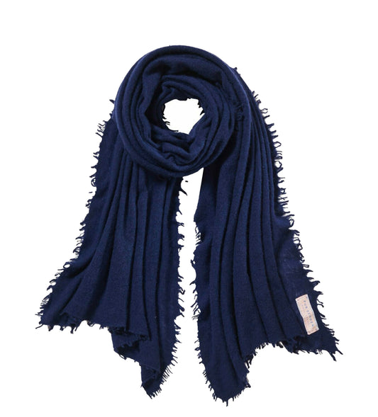 PurSchön Kaschmirschal Navy Dark